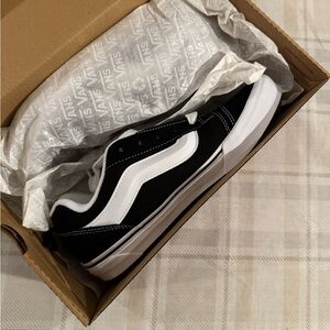 Vans Knu Skool Black and White Shoes